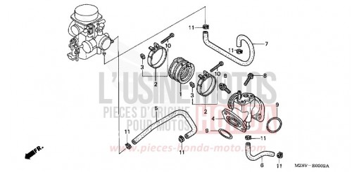 COLLECTEUR D'ADMISSION VT600CW de 1998